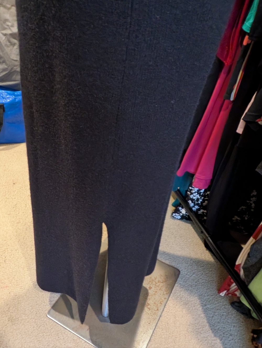 Eloquii Black Knit V-Neck Maxi Dress - Picture 6 of 7